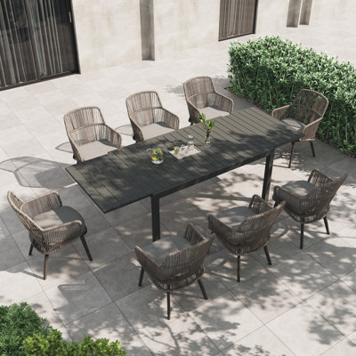 8-Person Extendable Patio Dining Set