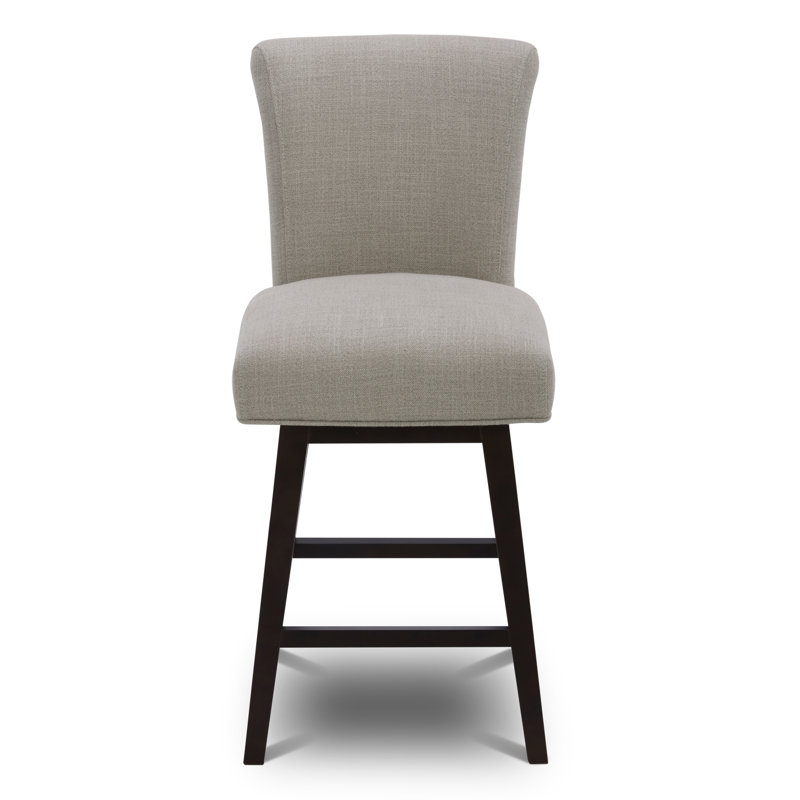 Alanys Swivel 26'' Counter Stool, Flax Beige