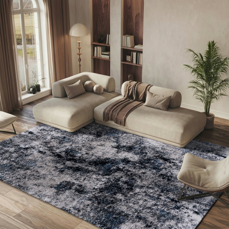 Cloud Shag Performance Abstract Rug, Rectangle 8' x 10'