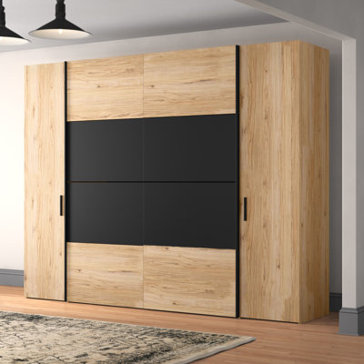 Celes 4 Door Manufactured Wood Wardrobe