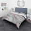Ensemble de housse de couette designart texture d’une surface de pierre-35229321