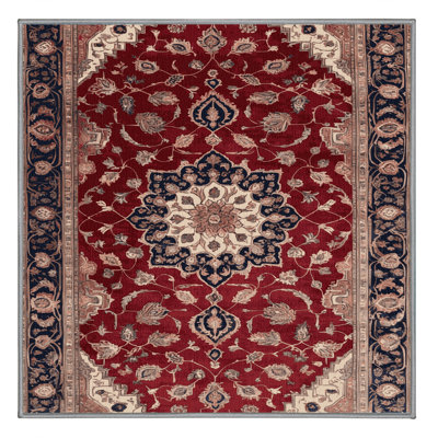 Machine Washable Persian Brown Area Rug