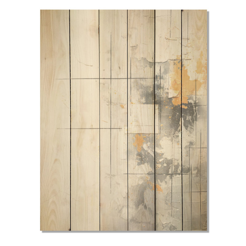 Simple Winter Landscape - Winter Landscape, panneau mural en bois sur bois de pin naturel, H 20 po x l 10 po