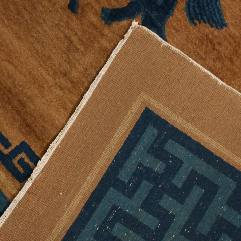 Wool Southwestern Area Rug in Beige/Brown