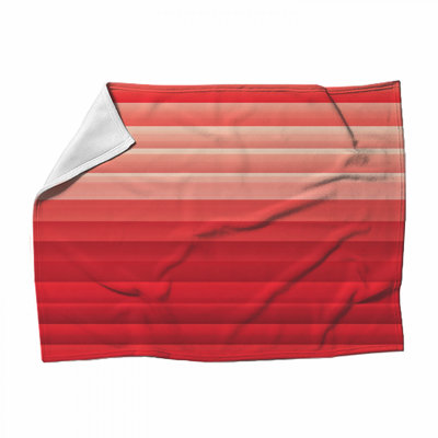 Stripes Fleece Throw Blanket - Abstract Throws for Sofas or Beds