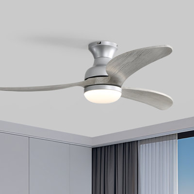 Ventilateur de plafond standard 52 po à 3 pales 52 po avec télécommande et éclairage inclus Nicola