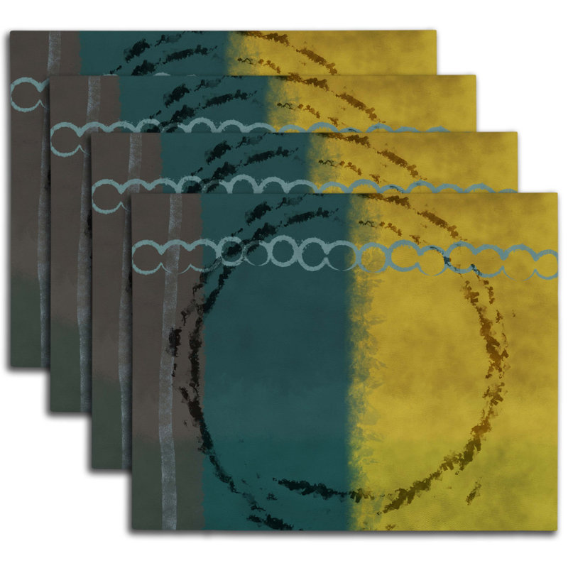 Ensemble de 4 napperons Modern Smashing