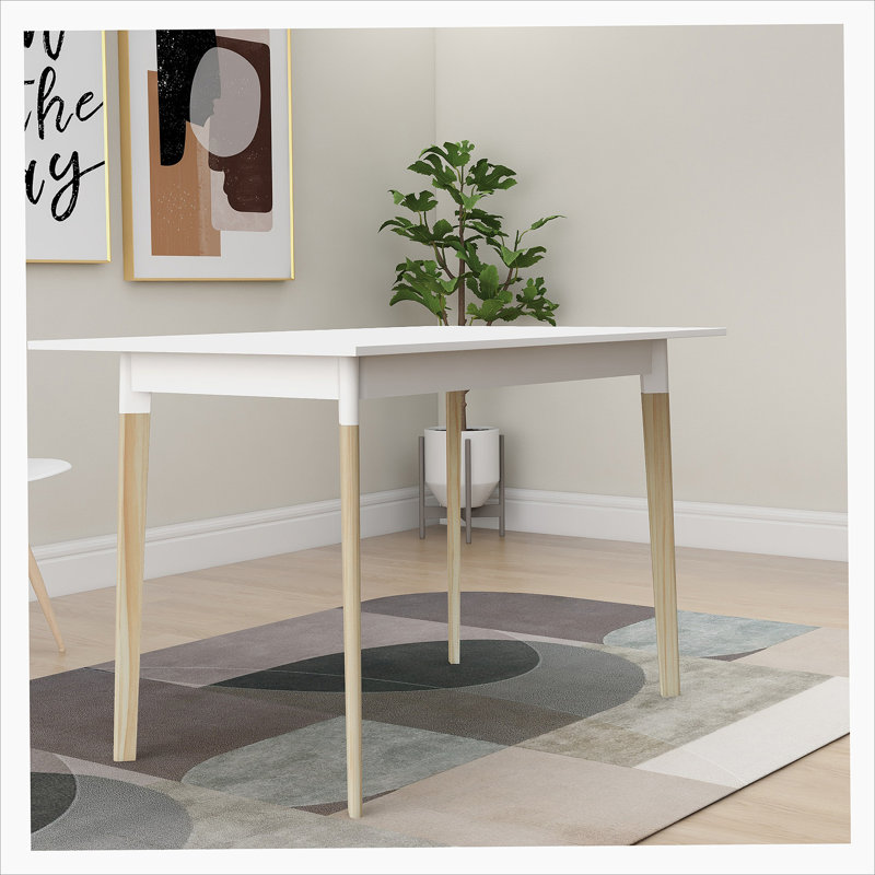 Alsafi Solid Wood Base Dining Table