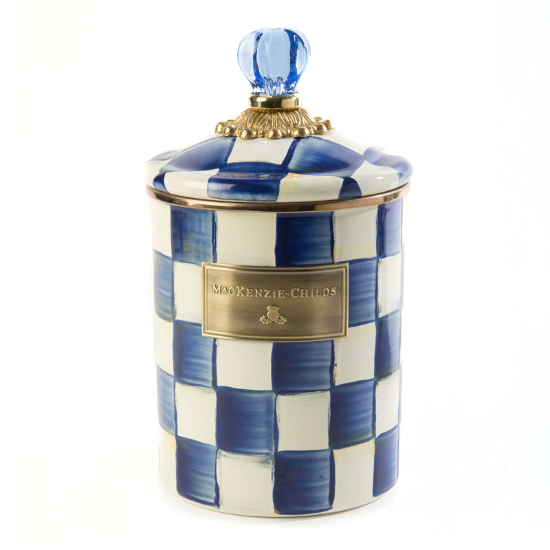 Royal Check® Canister, 8.5" H x 5" W x 5" D