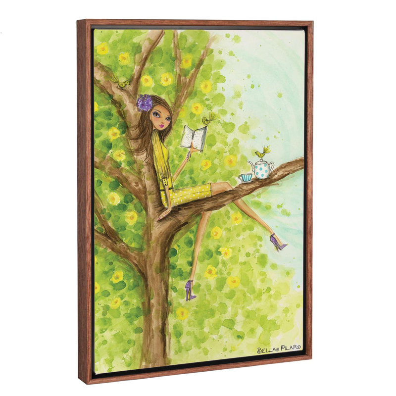 Printemps à Summerside # 3, art, H 60 po x l 40po x P 1,5 po, Toile avec cadre en bois classique
