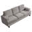 56" Modern Upholstered Sofa, 3 Seater Sofa Couch With Deep Seats, Comfy Couches For Living Room, Bedroom, Apartment And Office-122083494