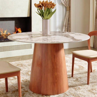 Petite table de salle à manger ronde de 39 po / 43 po pour 2 à 4 personnes