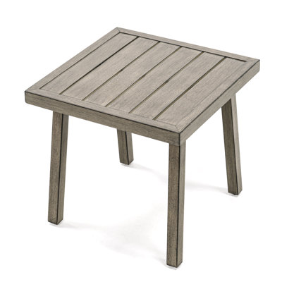 Nevim 1 Piece Aluminum Outdoor Table with Hand-painted Frame
