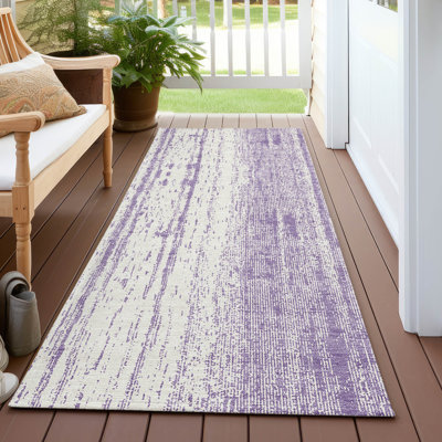 Malek Washable Abstract Indoor / Outdoor Rug