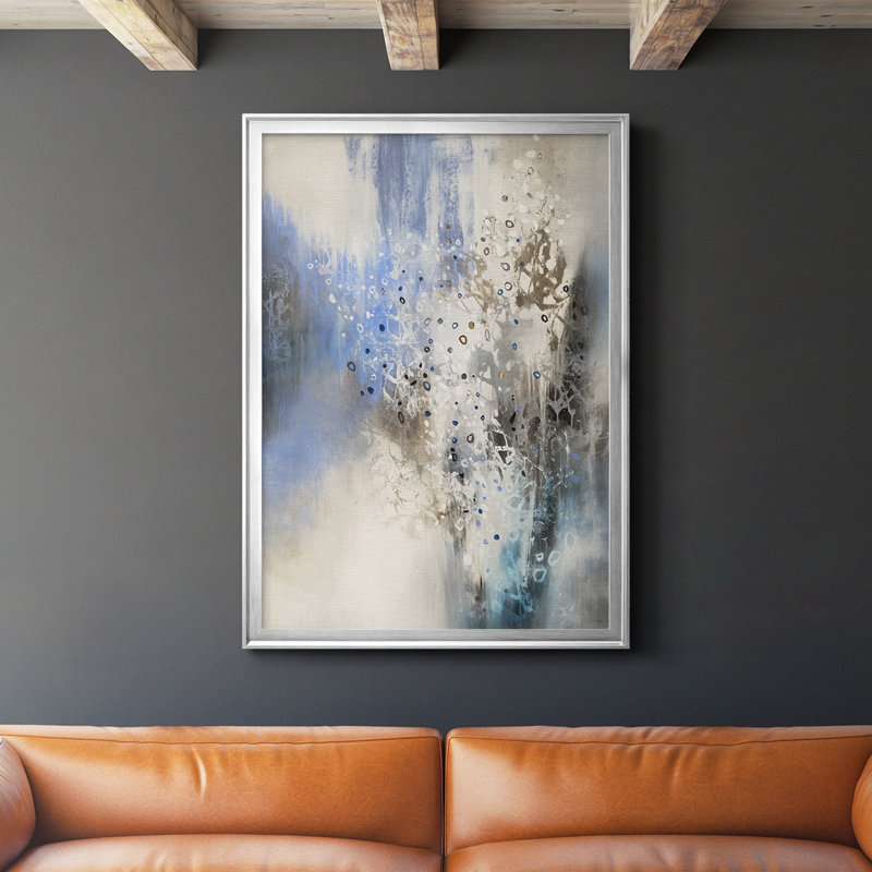 Glacier Stones - impression d'un seul cadre photo, Encadrement argenté, H 24,5 po x l 18,5 po x P 1,25 po