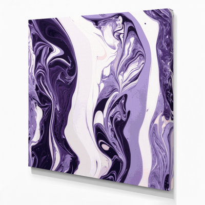 Abstrait art fluide sur toile blanche 66