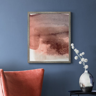 Toile encadrée de qualité supérieure Red Ochre Abstract II - prête à être accrochée