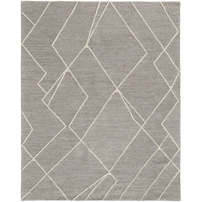 Thom Filicia Wool Abstract Area Rug in Gray
