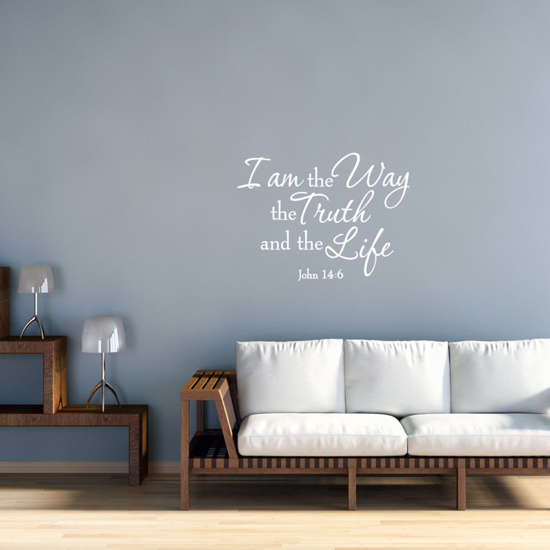 Grandstaff Text & Numbers Wall Decal, White