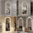 65" X 21" LED Full Length Wall Mirror, Symmetrical Arch Design, 3-Color Dimmable Lighting, Shatterproof
