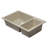 33.88'' L Double Bowl Granite Kitchen Sink-20524776