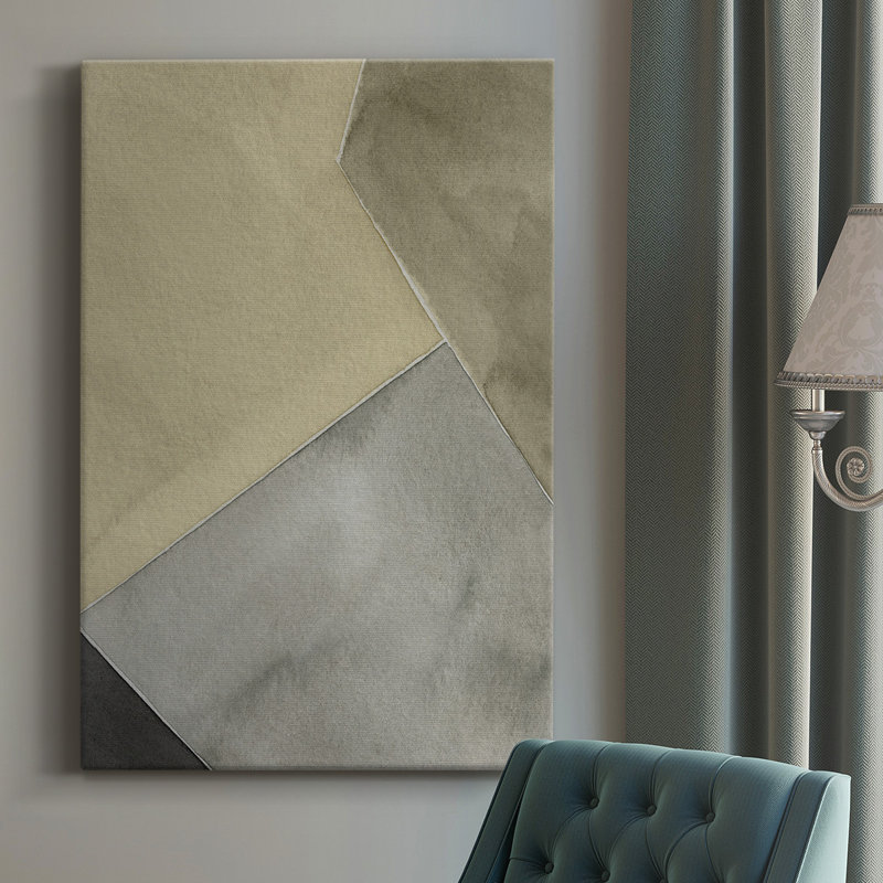 Tectonic Shift III - peinture sur toile tendue, H 12 po x l 8 po x P 1,5 po