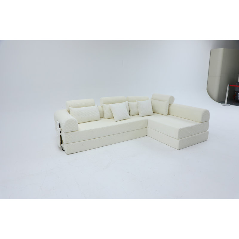 Canapé modulaire en L, Beige