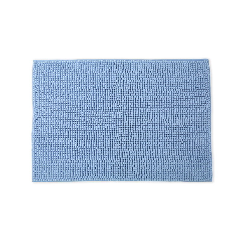 Heloise Non-Slip Bath Rug, 40cm W x 60cm L, Bluebell