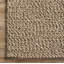 Tapis taupe en laine crocheté à la main Amaty-997749039