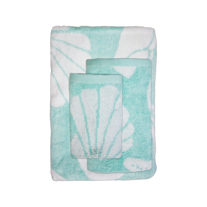 Ensemble de débarbouillettes 3 pièces Yoxall, Vert
