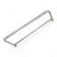Tringle de rideau de douche 5 'en D avec finition aluminium