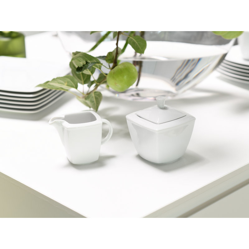 Victoria White Jug & Sugar Bowl Set