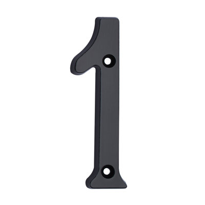 Numéros de maison classiques en aluminium noir mat TAYMOR 25-ANB61 6 pouces