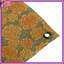 Tapisserie murale mosaïque florale orange - Décoration murale fleurs-361741098