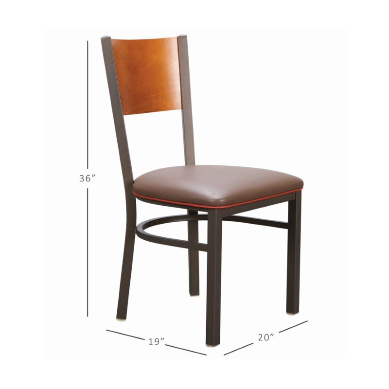 Chaise d'appoint en brun