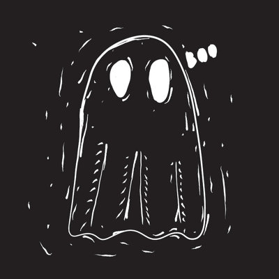 «Spooky Cut Ghost», impression sur toile tendue