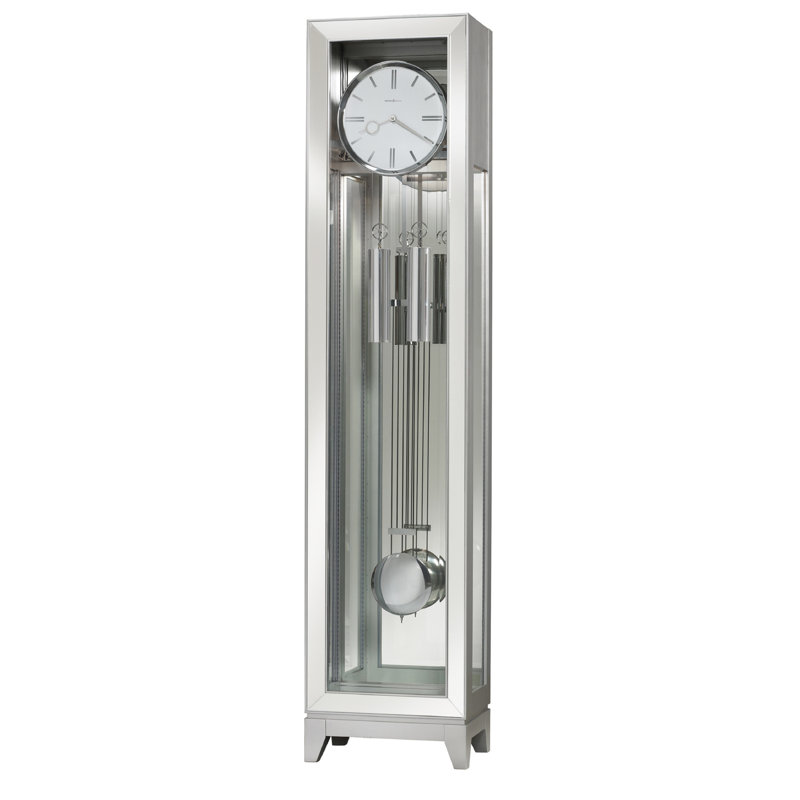 193cm Solid + Manufactured Wood Grandfather Clock with Adjustable Chime Volume