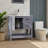 30" Single Bathroom Vanity with Mirror and Top Gray