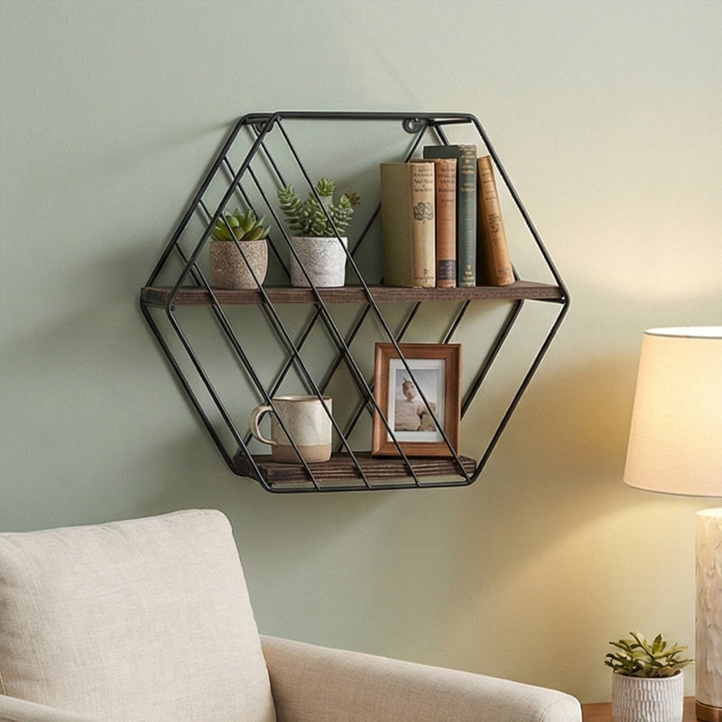 Jinora Spruce Wood Floating Shelf