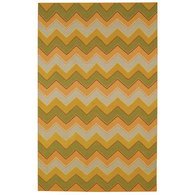 Zineb Performance Flatweave Wool Chevron Indoor Rug