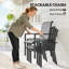 Steel Patio Dining Set Table,