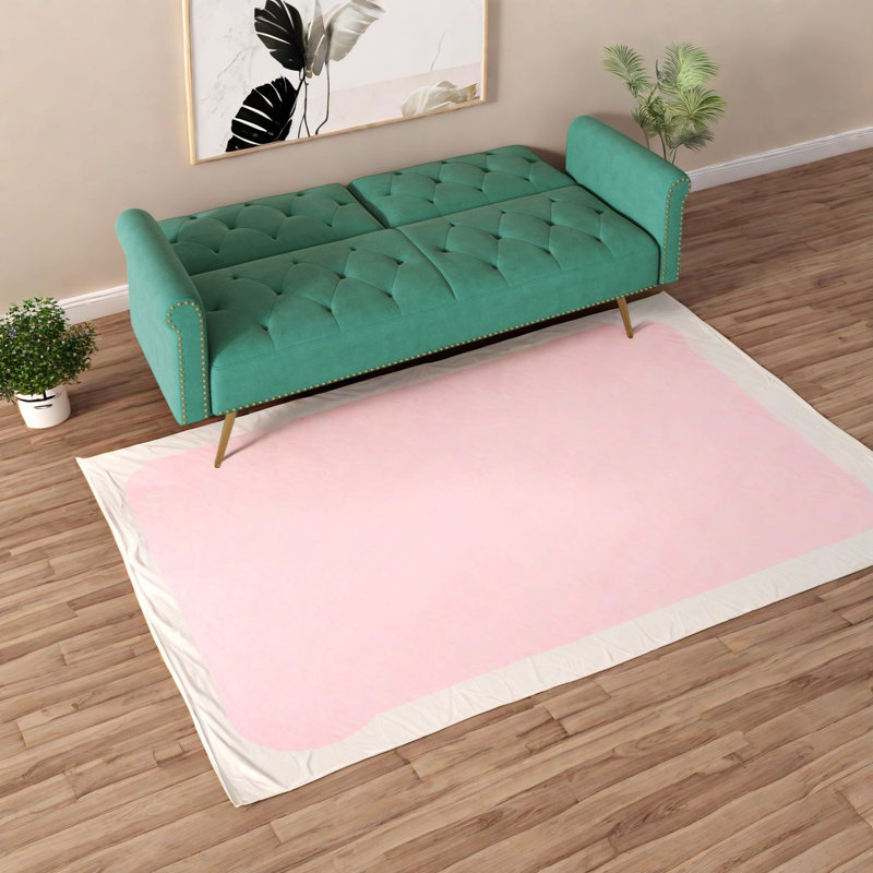 Space-saving Green Velvet Sofa Bed, Stylish & Functional For Small Spaces