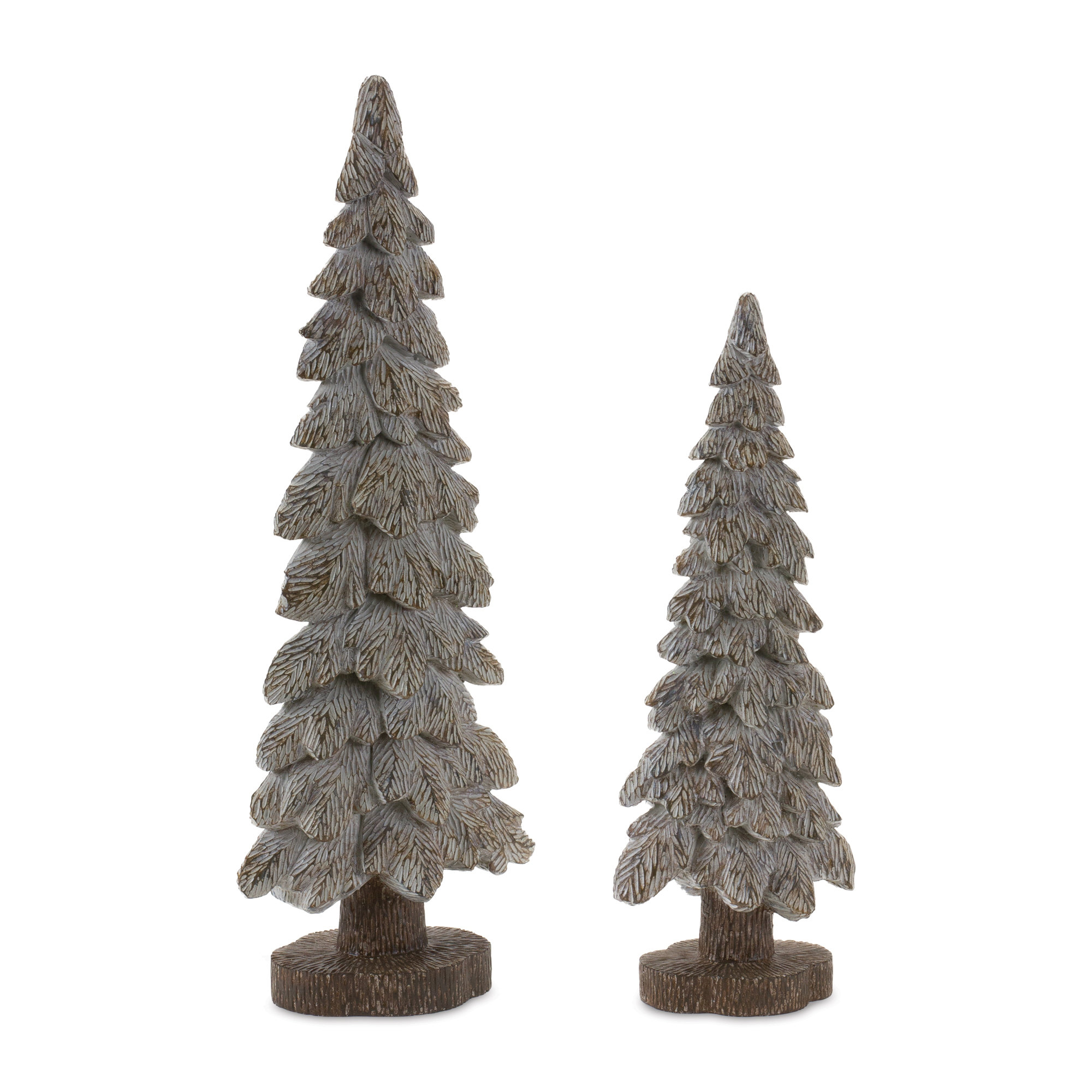 The Holiday Aisle® Tabletop Pine Tree (Set of 2) | Wayfair