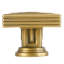 INNSBRUCK SQUARE KNOB IN FLORENTINE GOLD PLATE