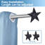 Tringle à rideaux simple Richlands Star-274486032-274486034