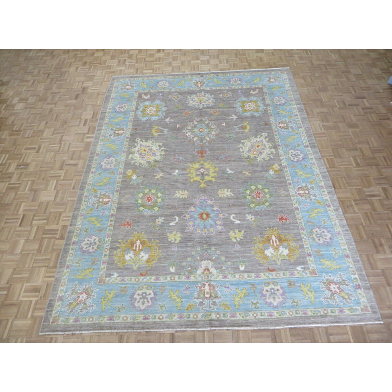 Tapis unique brun clair 9 pi 2 po x 12 pi 1 po