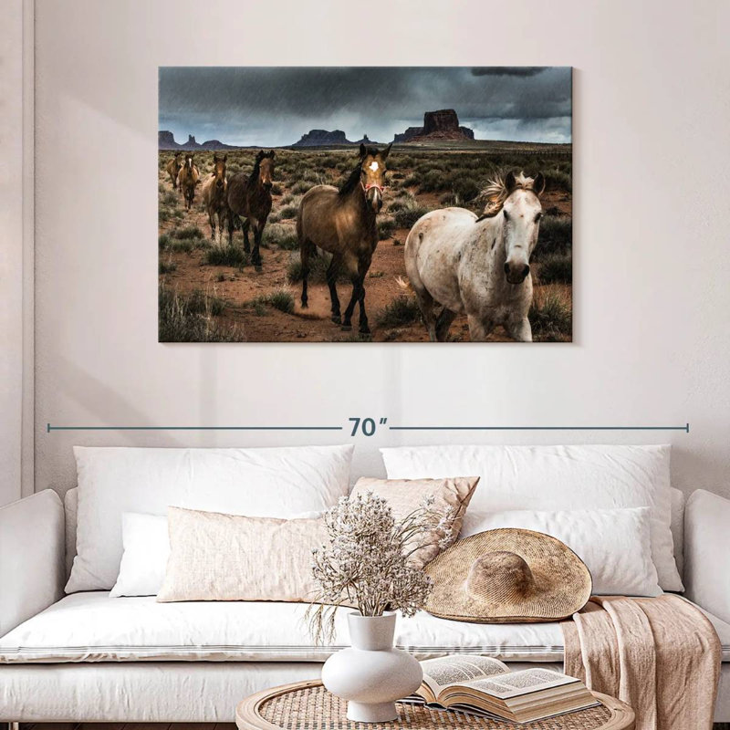 Brampt Mighty Monument Valley Horses, H 30 po x l 45 po