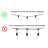 9.5ft Heavy-Duty String Light Pole Stand with Mounting Plate for Patio or Deck
