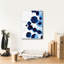  «Blue Drops 2» par Annie Warren, art mural sur toile, 12 po x 16 po