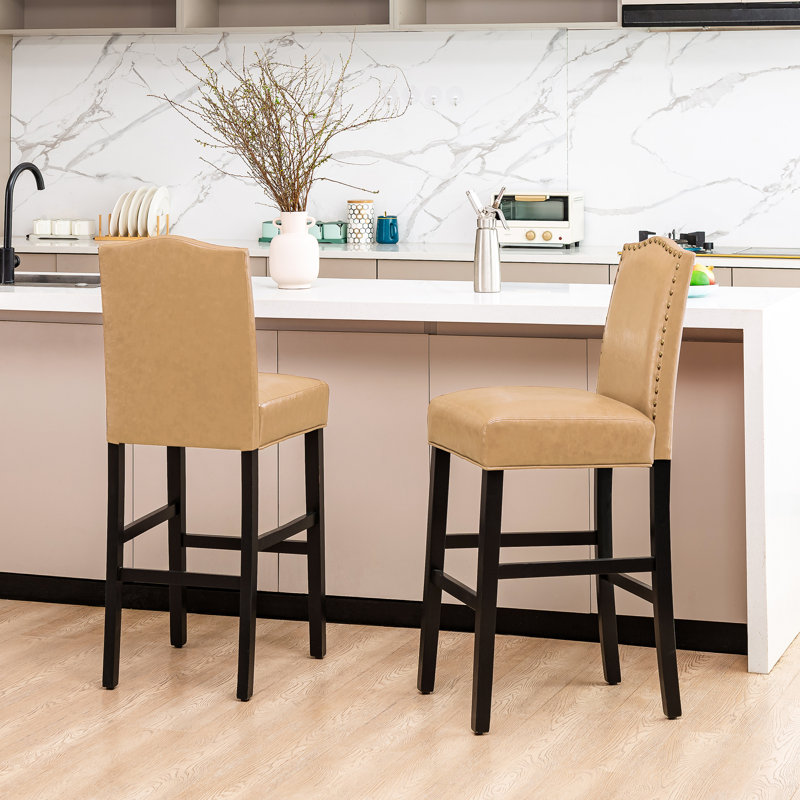 Tabouret de bar 28,75 po Aichele, Crème